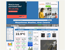 Tablet Screenshot of meteomaspalomas.com